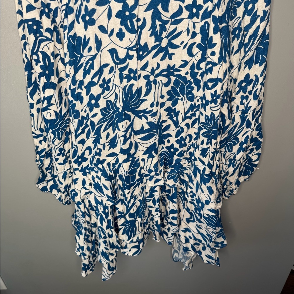 Free People Rebecca Floral Print Ruffle Dress - Picture 9 of 12